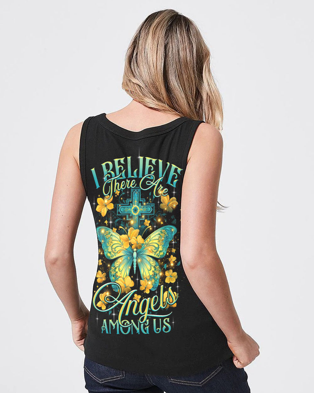 I Believe There Are Angels Among Us Women's All Over Print Shirt - Tltr1710233