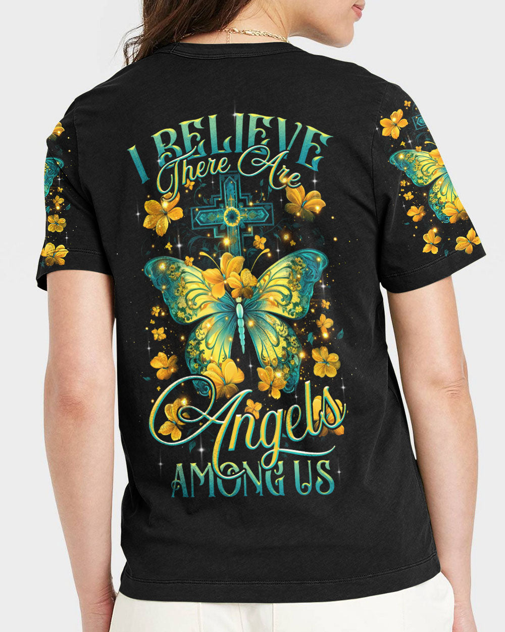 I Believe There Are Angels Among Us Women's All Over Print Shirt - Tltr1710233