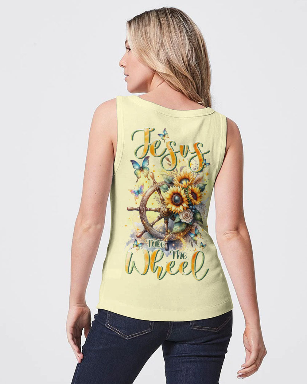 Jesus Take The Wheel Women's All Over Print Shirt - Tltr1711233