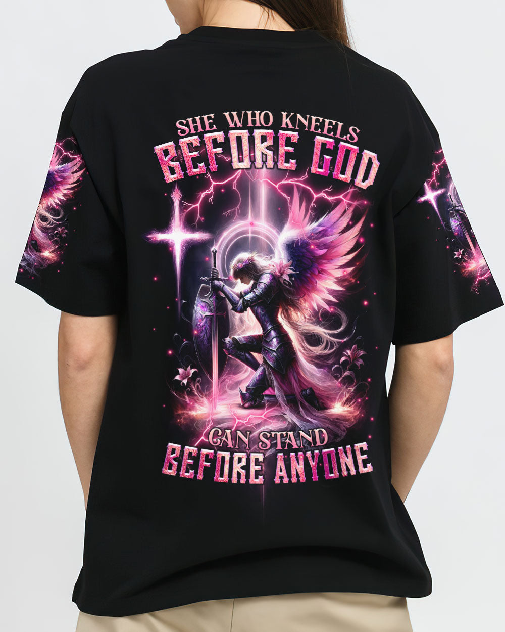 I Believe In God Warrior Women's All Over Print Shirt - Tlnz2211234