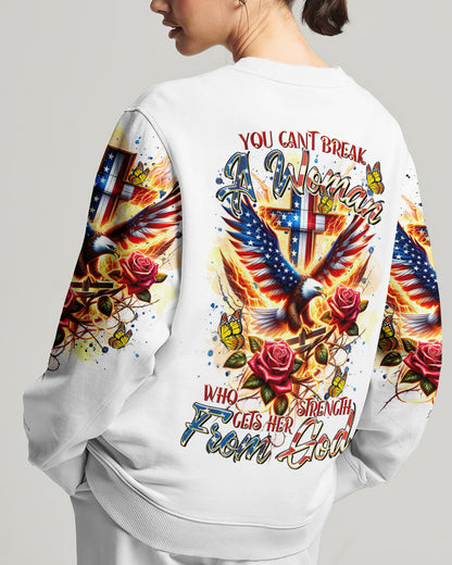 You Can't Break A Woman Eagle Women's All Over Print Shirt - Tltr2301243