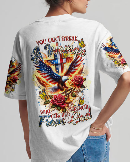 You Can't Break A Woman Eagle Women's All Over Print Shirt - Tltr2301243