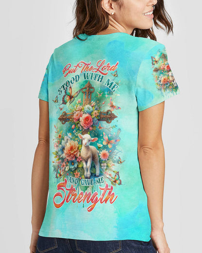 But The Lord Stood With Me Lamb Women's All Over Print Shirt - Tltw0111234