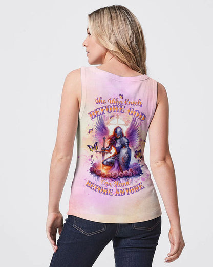 She Who Kneels Before God Warrior Women's All Over Print Shirt - Tltw0712235