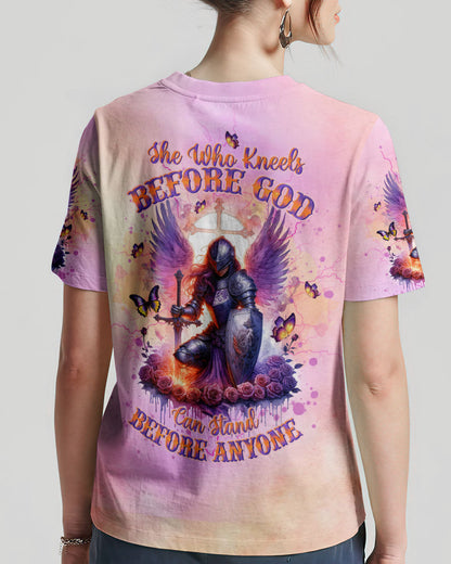 She Who Kneels Before God Warrior Women's All Over Print Shirt - Tltw0712235