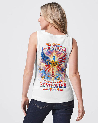 No Matter The Storm Cross Wings Women's All Over Print Shirt - Tltw0912235