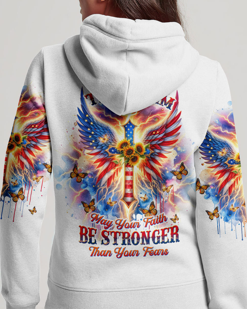 No Matter The Storm Cross Wings Women's All Over Print Shirt - Tltw0912235