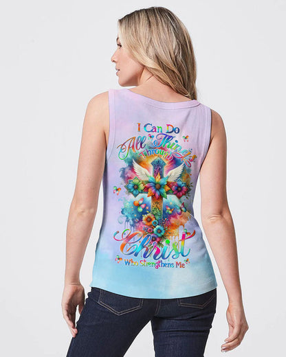 I Can Do All Things Through Christ Colorful Women's All Over Print Shirt - Tltw1511233