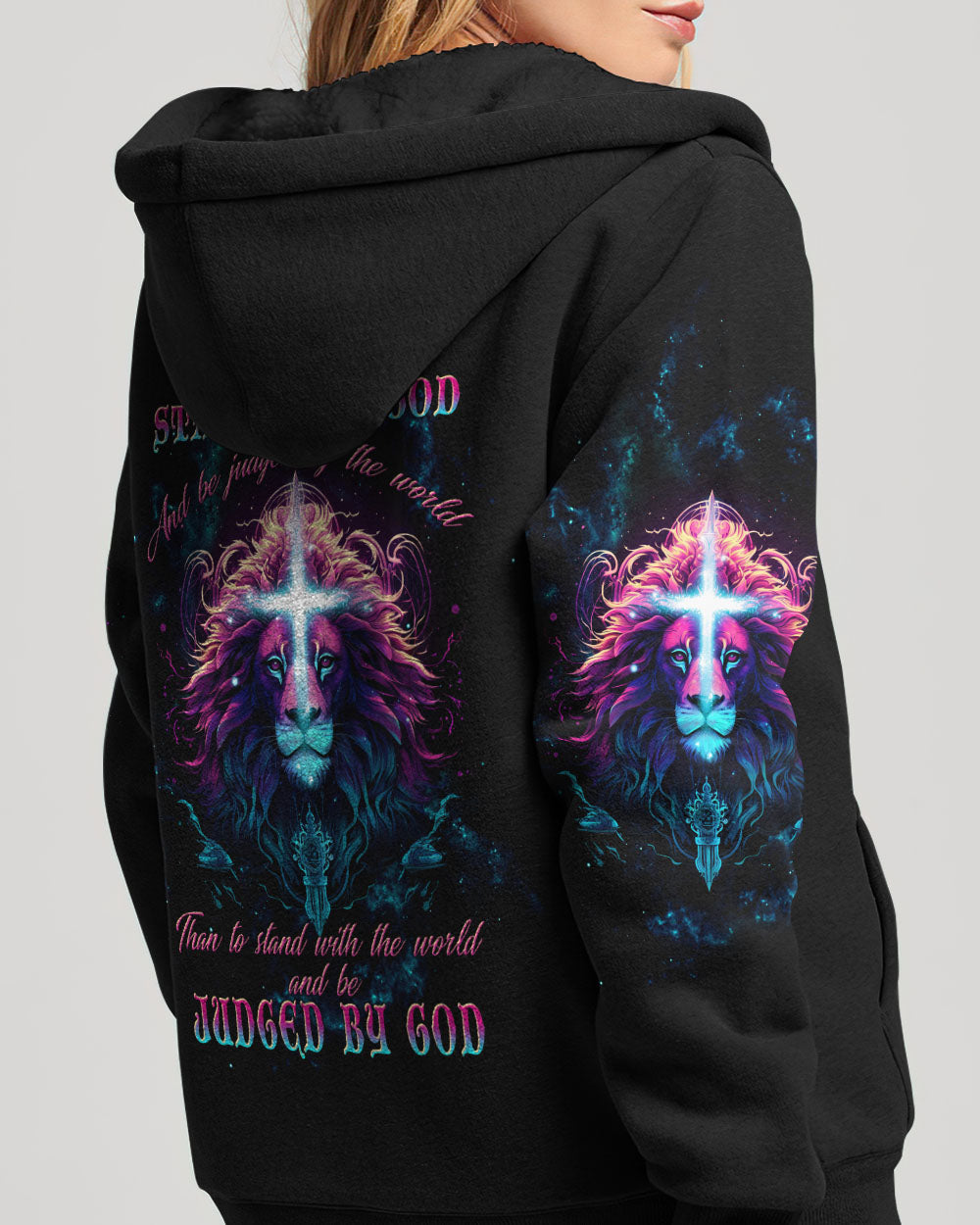 I Would Rather Stand With God Lion Women's All Over Print Shirt - Tltw1809233