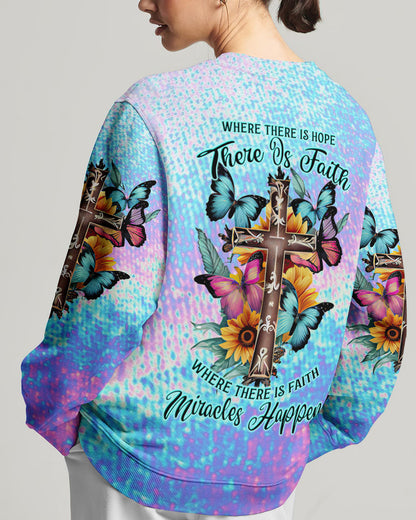 Where There Is Faith Miracles Happen Women's All Over Print Shirt - Tltw2209234