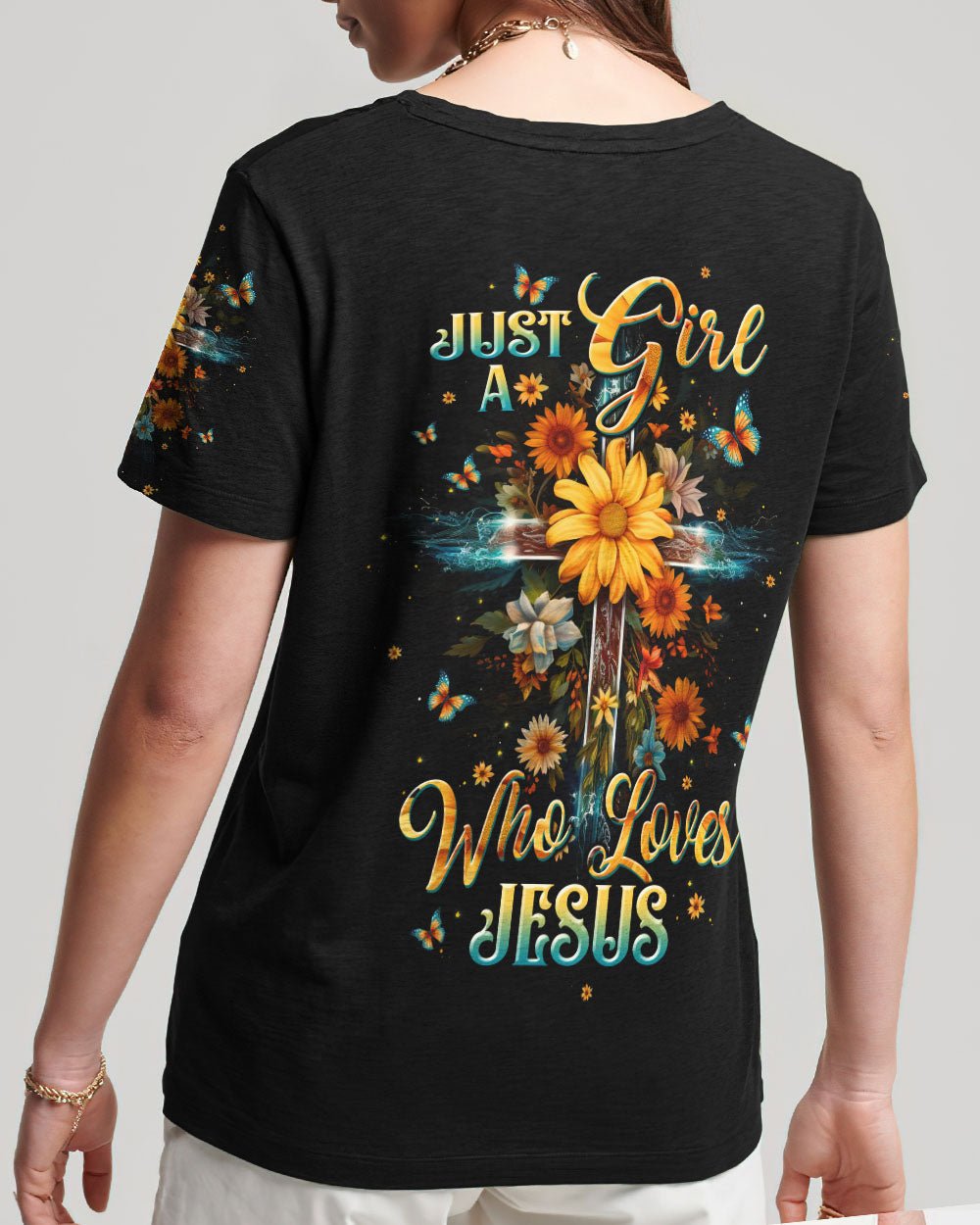 Just A Girl Who Loves Jesus Women's All Over Print Shirt - Tltw2310234