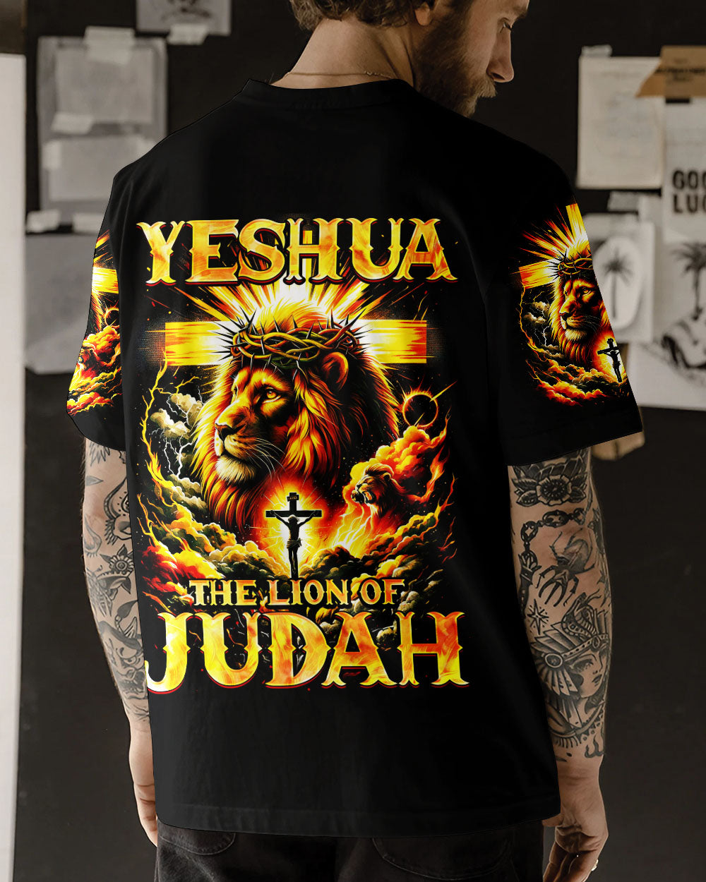 Yeshua The Lion Of Judah Men's All Over Print Shirt - Ty2301242