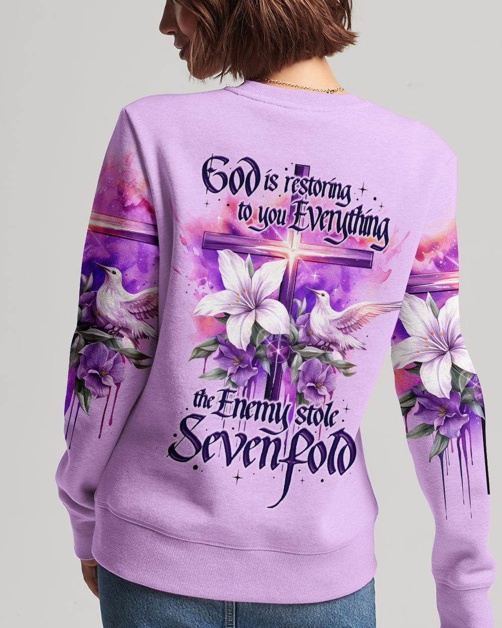 God Is Restoring To You Everything Women's All Over Print Shirt - Ty2508234