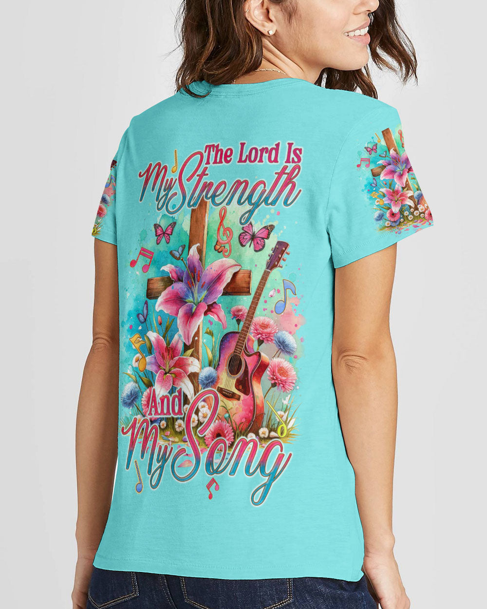 The Lord Is My Strength And My Song Women's All Over Print Shirt - Tyqy0112231