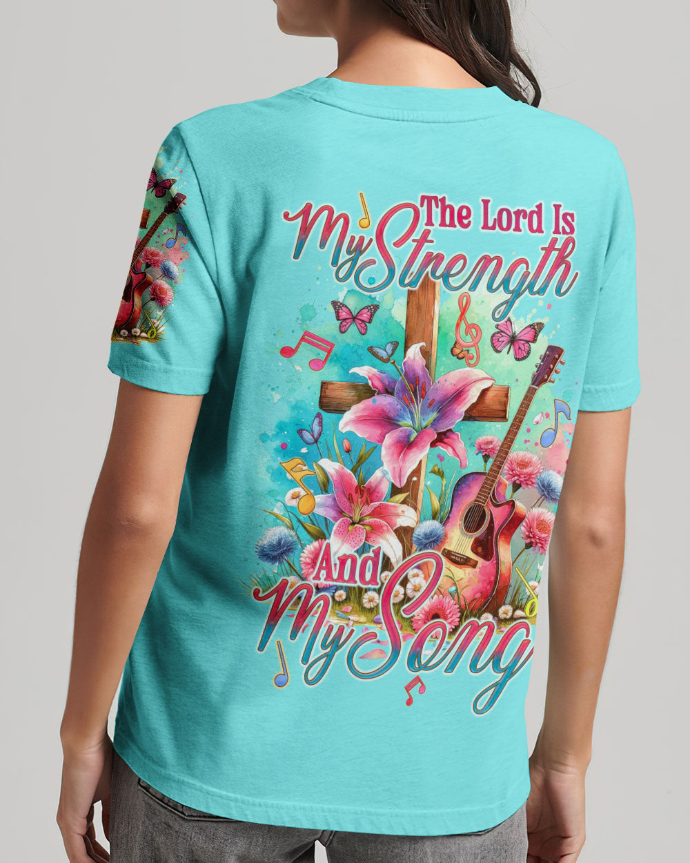 The Lord Is My Strength And My Song Women's All Over Print Shirt - Tyqy0112231