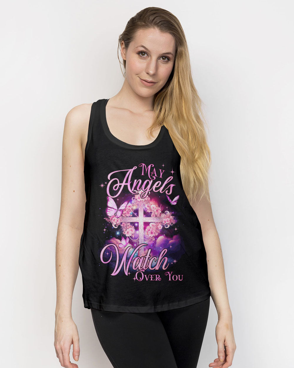 May Angels Watch Over You Women's All Over Print Shirt - Tyqy1410231