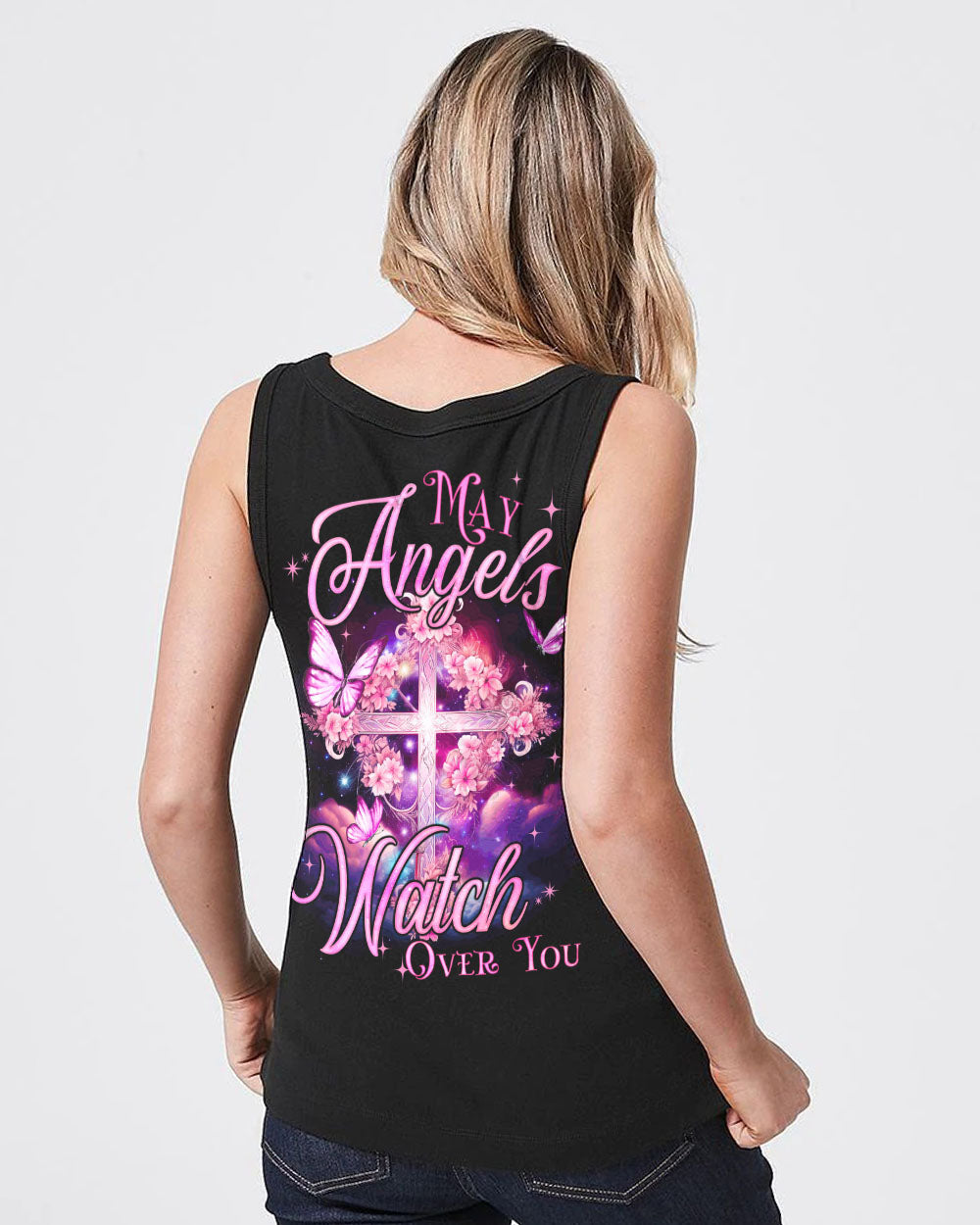 May Angels Watch Over You Women's All Over Print Shirt - Tyqy1410231