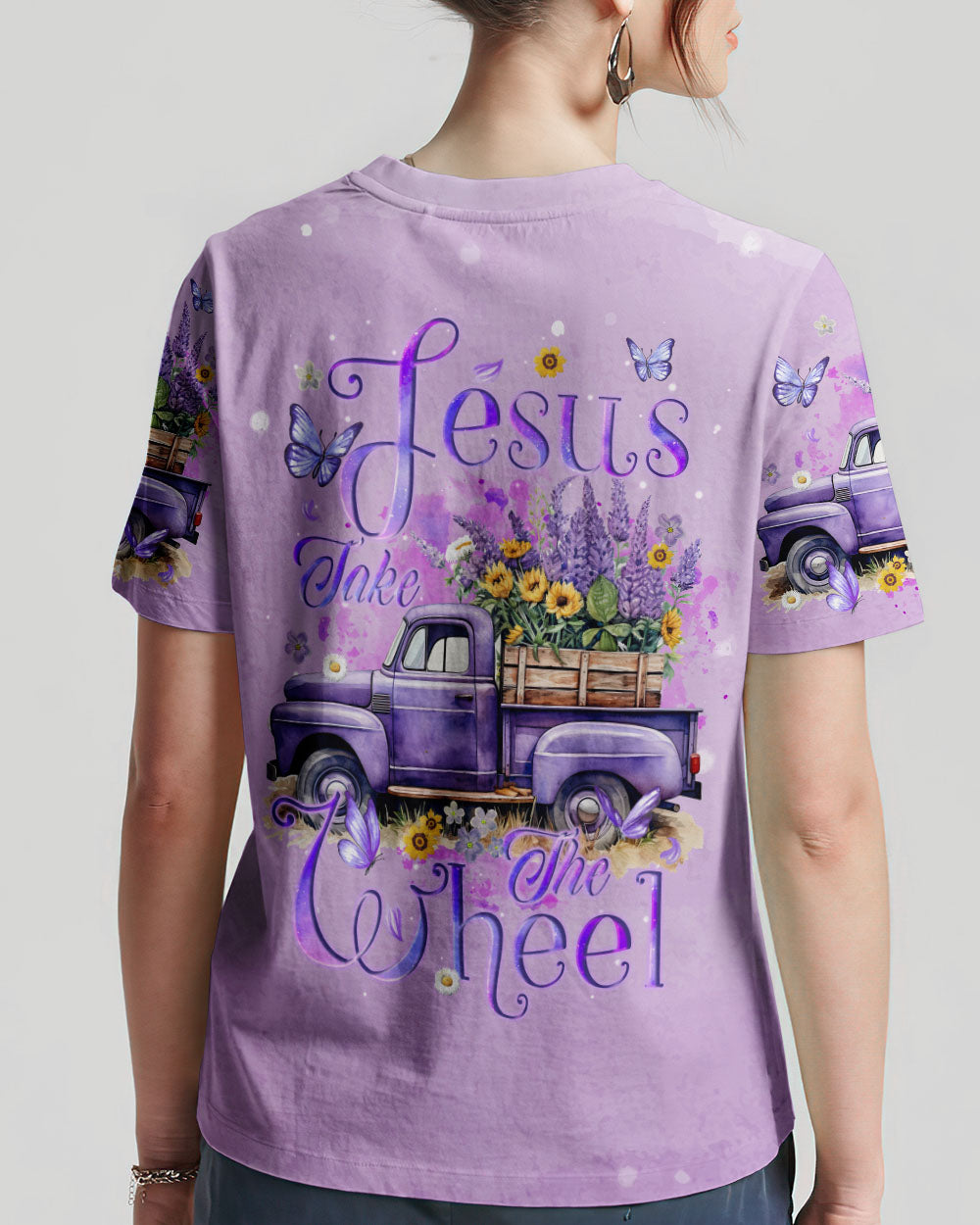 Jesus Take The Wheel Women's All Over Print Shirt - Tyqy1511232