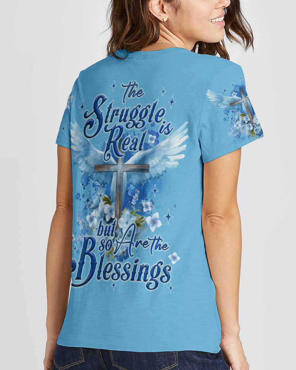 The Struggle is Real Women's All Over Print Shirt - Tyqy1609231