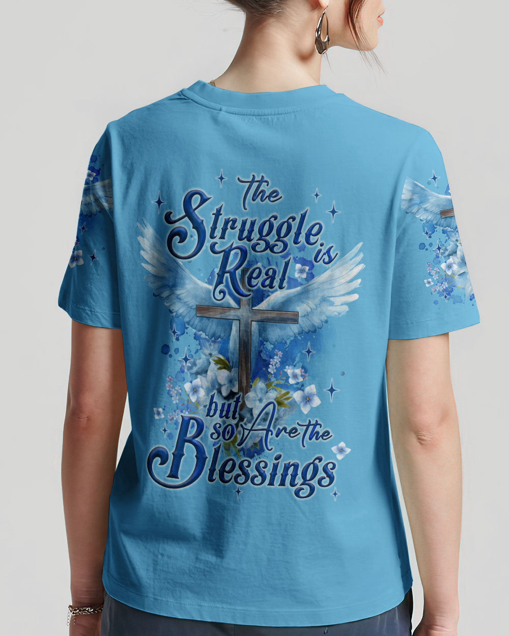 The Struggle is Real Women's All Over Print Shirt - Tyqy1609231