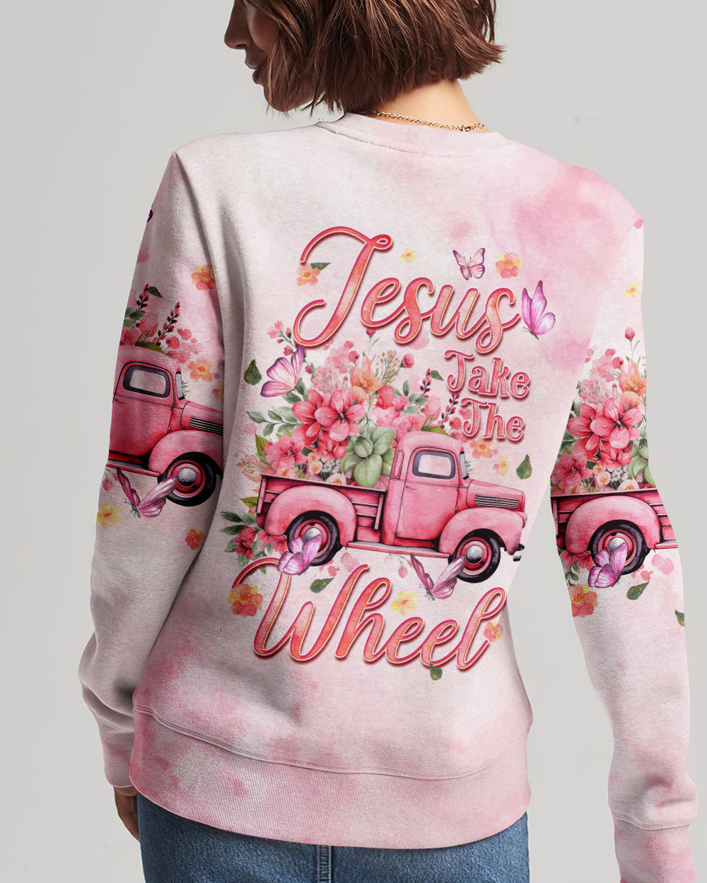 Jesus Take The Wheel Women's All Over Print Shirt - Tyqy1711233