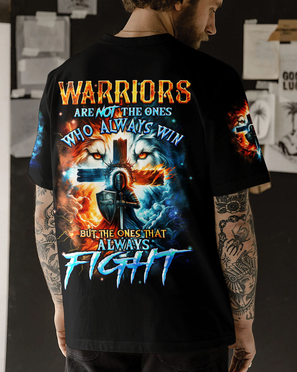 Warriors Always Fight Men's All Over Print Shirt - Tyqy1801242