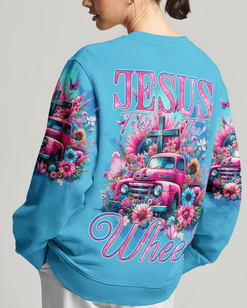 Jesus Take The Wheel Women's All Over Print Shirt - Tyqy2511231