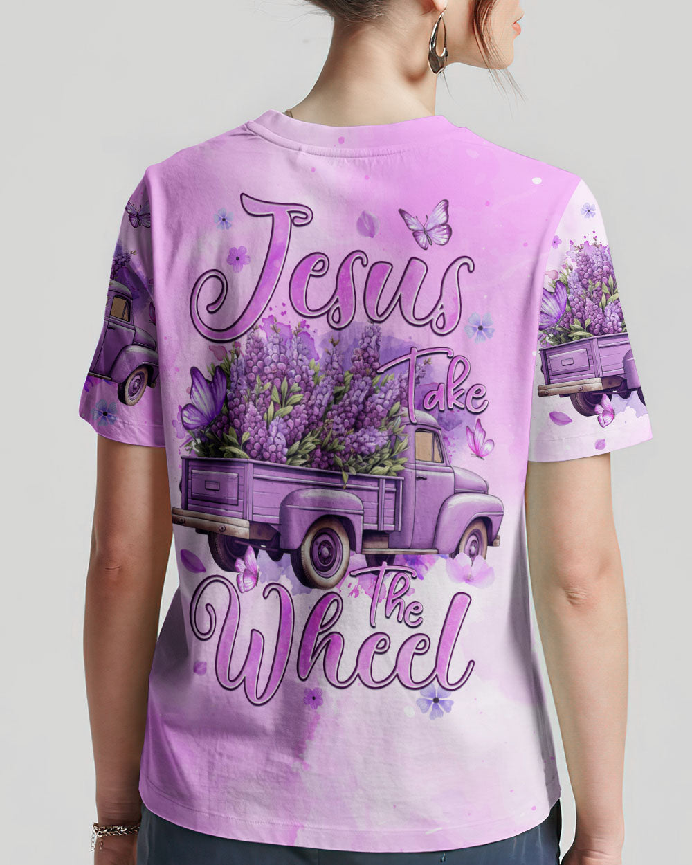 Jesus Take The Wheel Women's All Over Print Shirt - Tyqy2711231