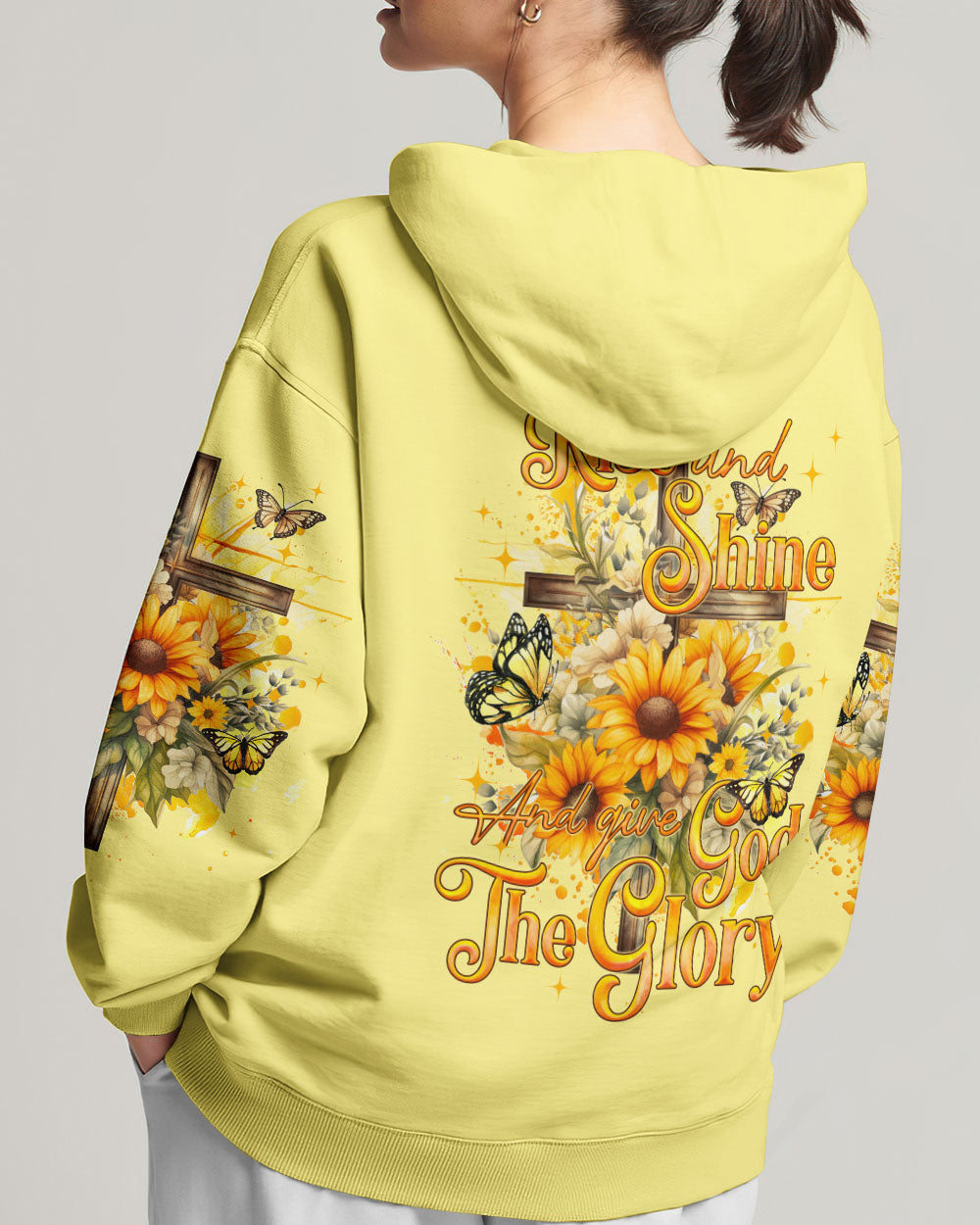 Give God The Glory Sunflower Women's All Over Print Shirt - Tyqy2909231