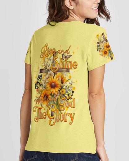 Give God The Glory Sunflower Women's All Over Print Shirt - Tyqy2909231