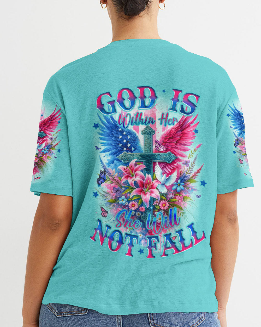 God Is Within Her Women's All Over Print Shirt - Tyqy3010231