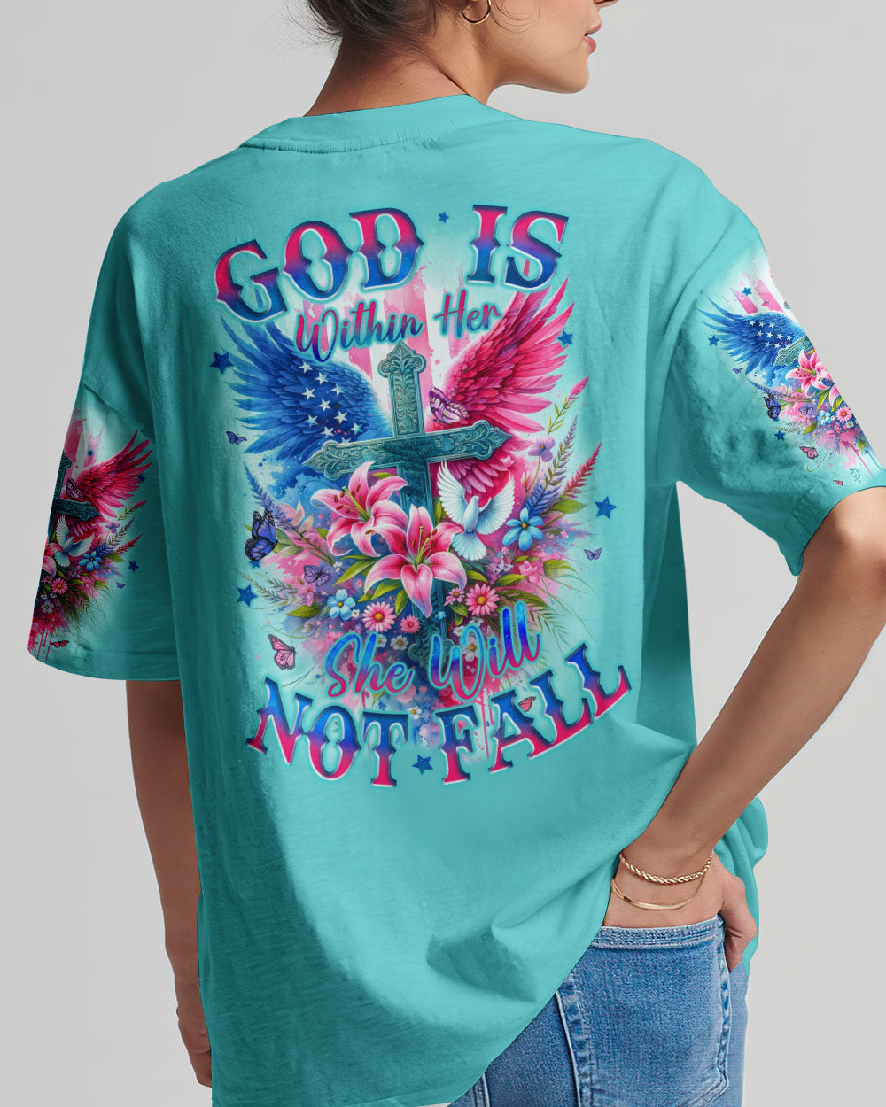 God Is Within Her Women's All Over Print Shirt - Tyqy3010231