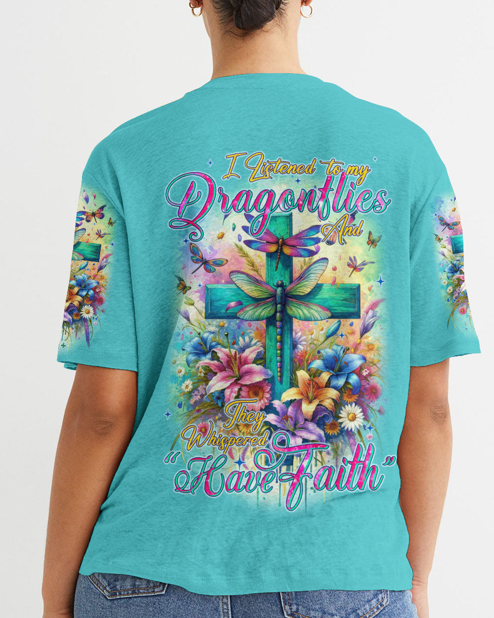 Have Faith Dragonflies Women's All Over Print Shirt - Tyqy3011231