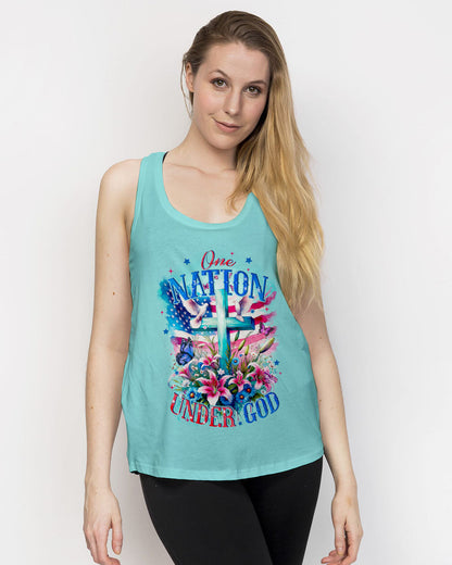 One Nation Under God Women's All Over Print Shirt - Tyqy3110231