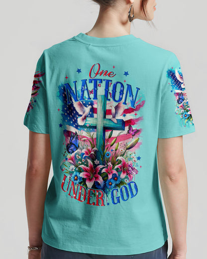 One Nation Under God Women's All Over Print Shirt - Tyqy3110231