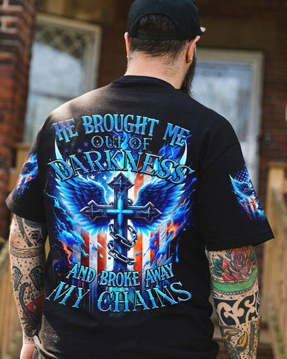 He Brought Me Out Of Darkness Men's All Over Print Shirt - Tytd0211231