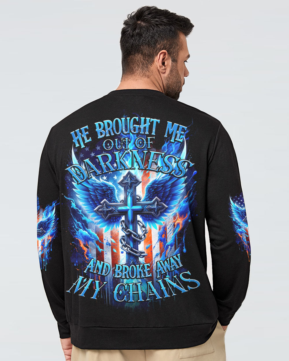 He Brought Me Out Of Darkness Men's All Over Print Shirt - Tytd0211231