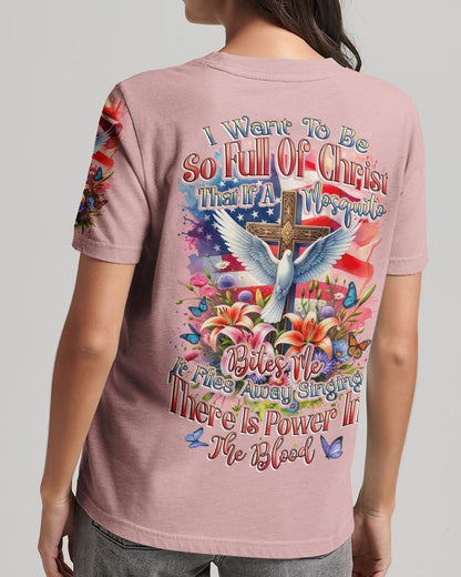 I Want To Be So Full Of Christ Women's All Over Print Shirt - Tytd0311231