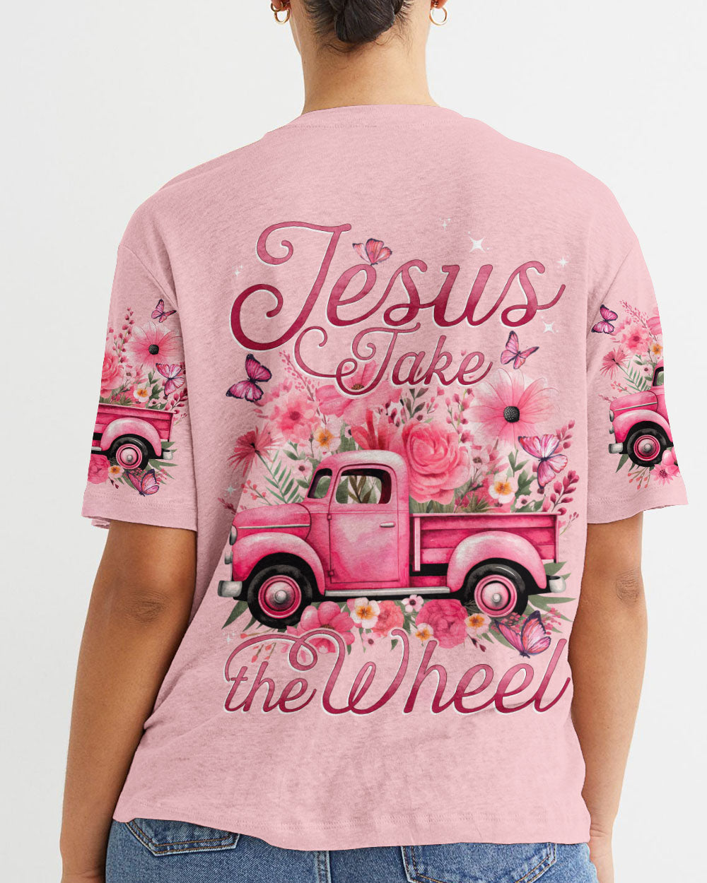 Jesus Take The Wheel Women's All Over Print Shirt - Tytd1312231