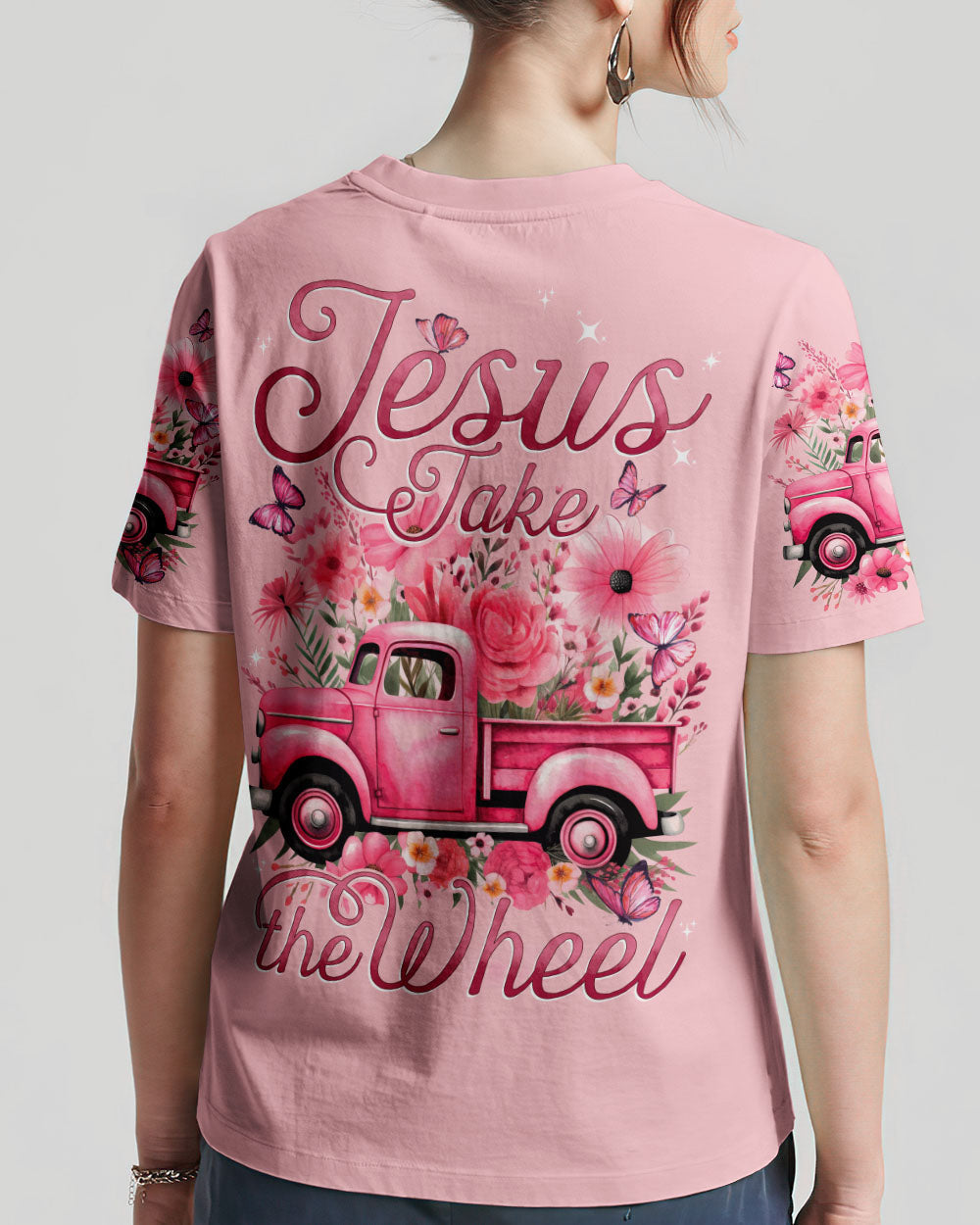 Jesus Take The Wheel Women's All Over Print Shirt - Tytd1312231