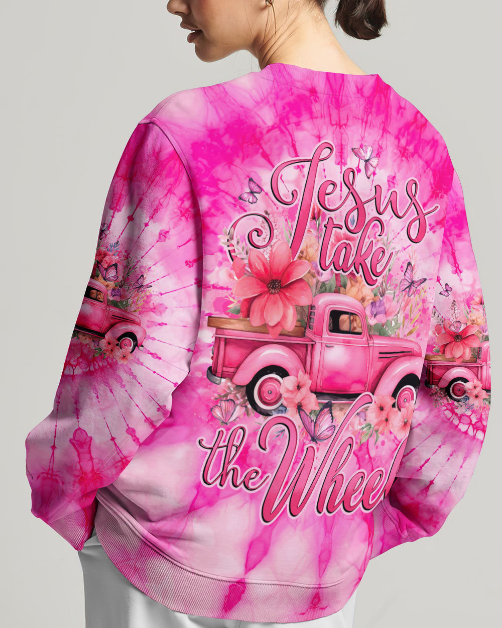 Jesus Take The Wheel Tie Dye Women's All Over Print Shirt - Tytd1412231