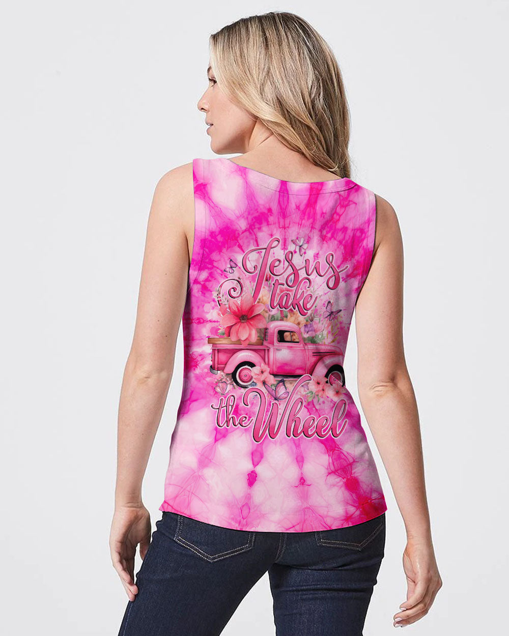 Jesus Take The Wheel Tie Dye Women's All Over Print Shirt - Tytd1412231