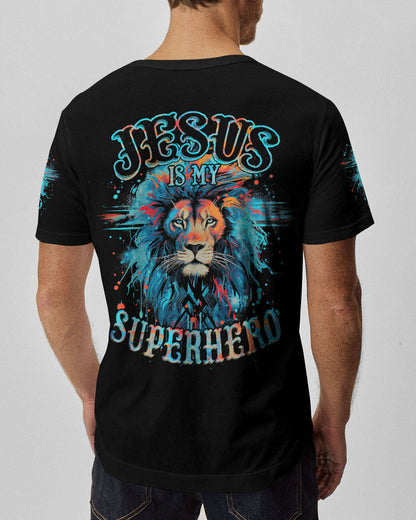 Jesus Is My Superhero Lion Men's All Over Print Shirt - Tytm0410232