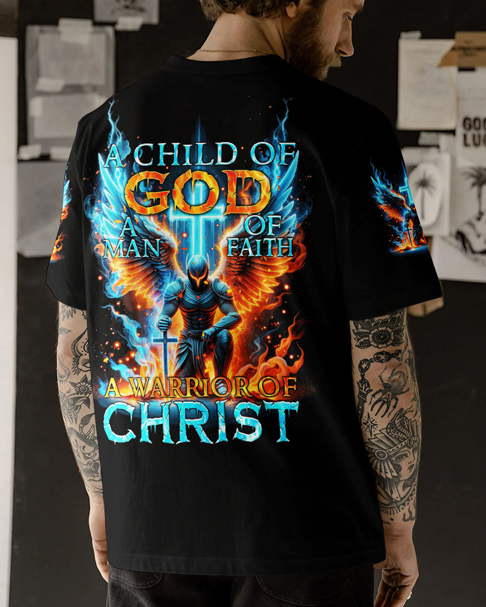 A Warrior Of Christ Men's All Over Print Shirt - Tytm2610233