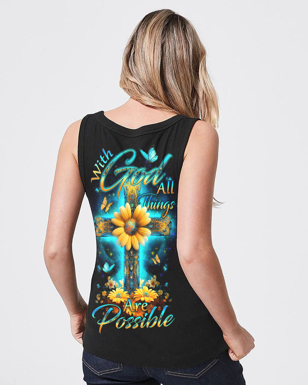 With God All Things Are Possible Women's All Over Print Shirt - Yhdu0610231