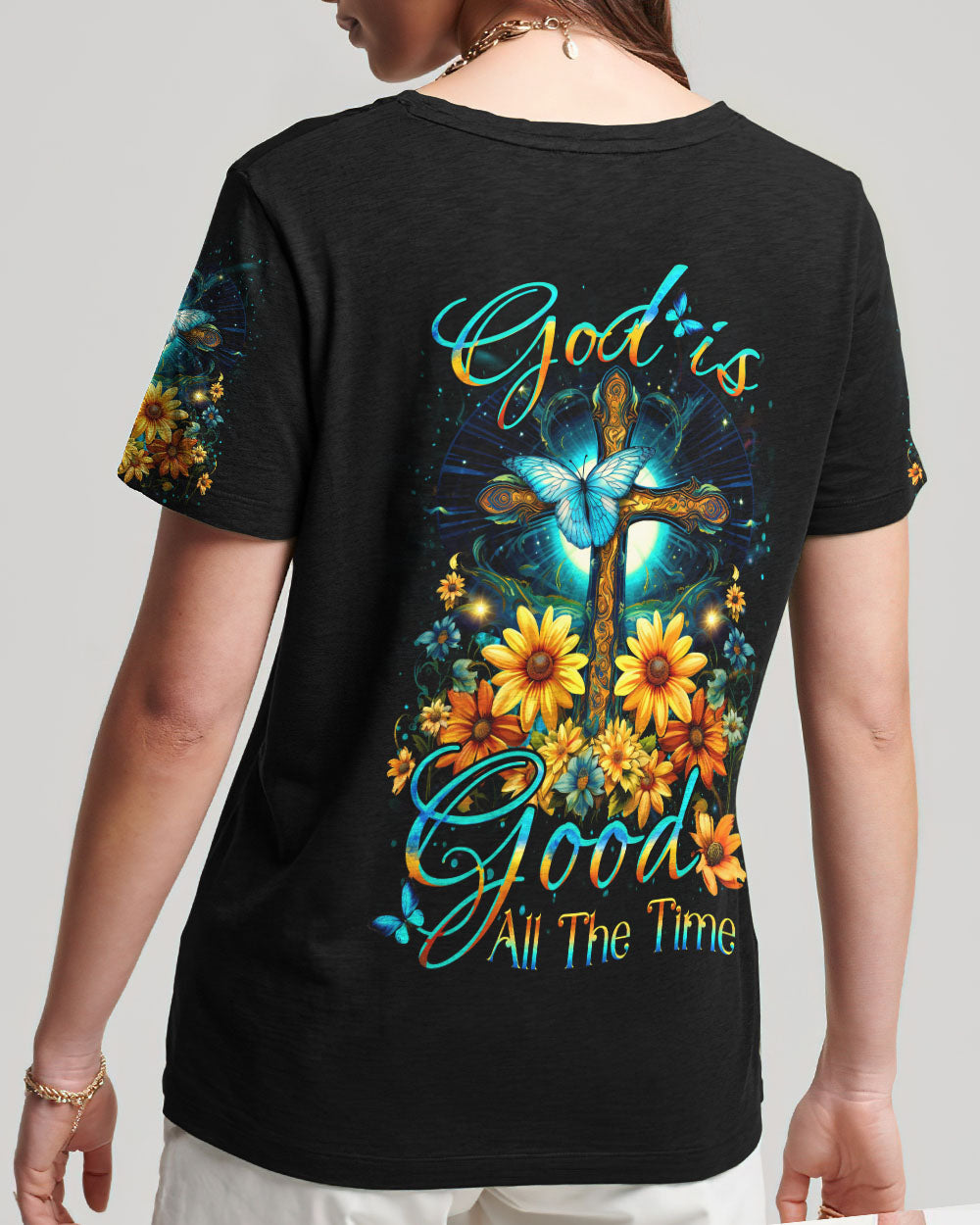 God Is Good All The Time Women's All Over Print Shirt - Yhdu0910232