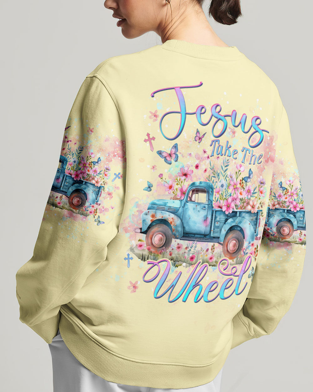 Jesus Take The Wheel Women's All Over Print Shirt - Yhdu1303243