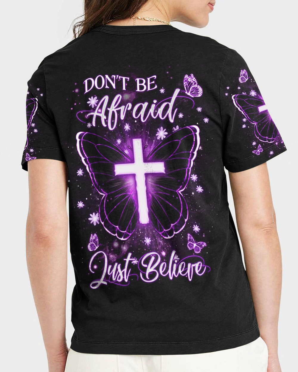 Don't Be Afraid Just Believe Women's All Over Print Shirt - Yhdu1309231