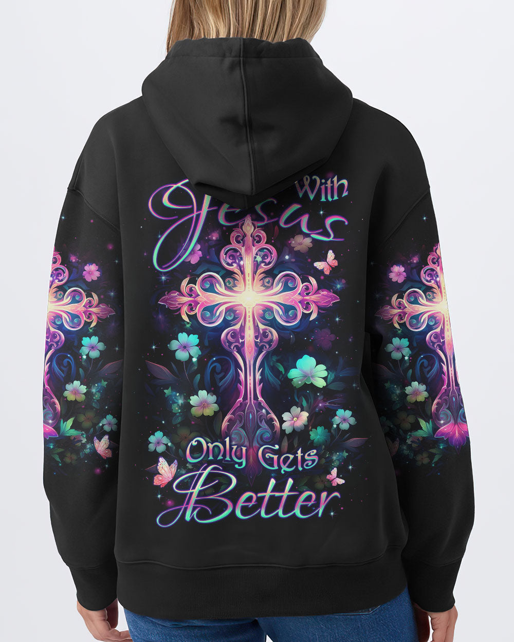 Life With Jesus Only Gets Better Women's All Over Print Shirt - Yhdu2709232