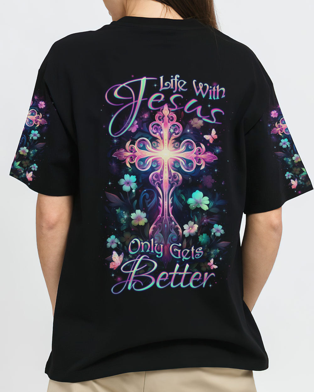 Life With Jesus Only Gets Better Women's All Over Print Shirt - Yhdu2709232